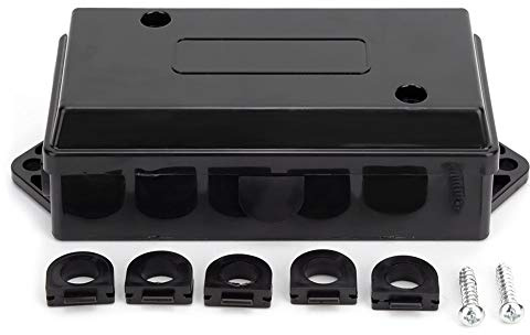 Tomotato 7 Way Trailer Wiring Junction Box, Weatherproof Distribution Box Electrical Junction Box Trailer Wiring Harness Kit for Rewiring Camper RV