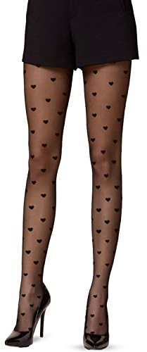 wlertcop Damen Feinstrumpfhose Mit Muster Enge Strumpfhosen für Damen, 20D