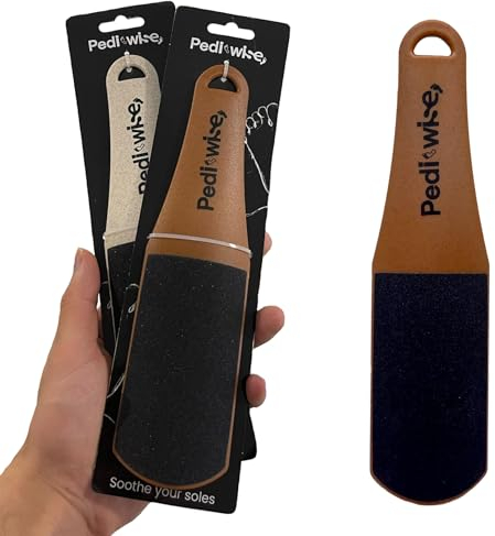 PEDI-WISE Double Sided Foot File - Extra Large Professional Foot Rasp for Hard Skin Removal - Concave/Convex Shape for Maximum Efficiency - Recommended by Podiatrists