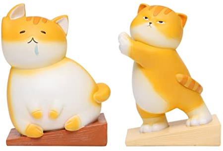 BOGAZY Buchstütze buchstütze Kinder Kreative Nette Katze Buchenden Dekoration Harz Buch Enden Studienzimmer Student Desktop Buchenden Neujahr Geschenk Home Office Decor Bücherstützen für das Büro