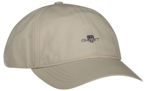 GANT SKÖLD COTTON TWILL CAP, Kitt, En Storlek