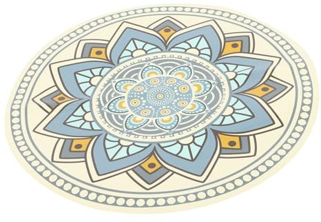 HOLIDYOYO Runde Tischaufkleber Selbstklebende Aufkleberfolie Für Den Tisch Mandala Muster Tischaufkleber Runder Aufkleber Für Den Tisch Wasserfeste Tischaufkleber Tischfolie