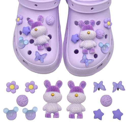 BSITSSS 12PCS Pins pour Crocs Accessoires de Chaussure, Décorations de Chaussures de Bricolage pour Femmes, Breloques de Chaussures pour Sabots Ornements de Chaussure Bricolage, Fête de Noël