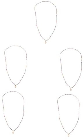 SOIMISS 5stücke Bohemian Style Perlenkette Farbige Clavicle Halskette Für Damen Leichtes Material Für Alltag Und Besondere Anlässe Schmuck Für Jede Gelegenheit