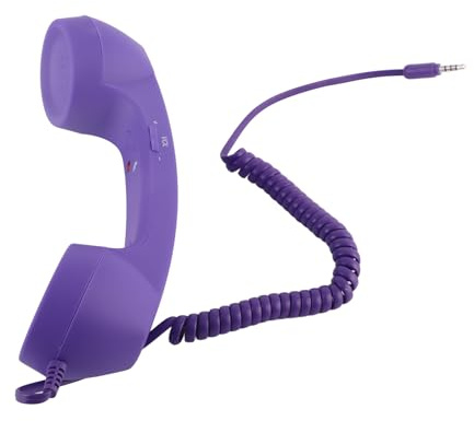 QANYEGN Rcepteur de Tlphone Portable Filaire, Combin De Tlphone Vintage USB C, Combin Tlphonique Rtro de 3,5 Mm pour smartphones