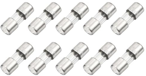 QUARKZMAN 10pz Fusibile in Vetro a Rapida Fusione 3A 125V 3,6x10mm Fusibili a Tubo Vetro Fusibili a Rapida Azione per Schede PCB Dispositivi Elettronici Elettrodomestici Stringa Luci