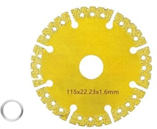 GYQIZSS 115mm 125mm 180mm Lama for sega diamantata for metallo Brasatura del ferro Tondo for cemento armato Dischi da taglio in acciaio inossidabile Set Disco for smerigliatrice angolare Ruota tagliat