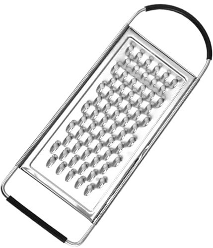 Rater de acero inoxidable de queso rallador Rallador plano multifuncional de cocina, rallador de melón doméstico, rallador de patatas y queso, tres en uno.