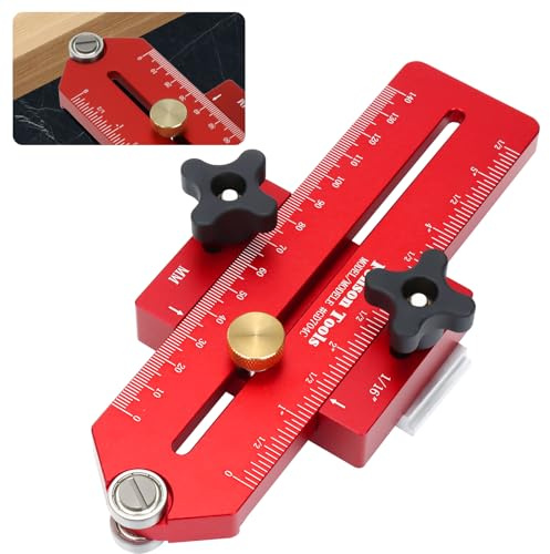 Thin Rip Jig Table Saw Jig Guide, Making Repetitive Narrow Strip Cuts, Fit for 1.9 x 0.95 cm Slots, for Table Saw Band Saw Router Table