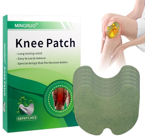 MINGRUO Patch anti Douleur Genoux, Patch de Soulagement de La Douleur au Genou, Patches Moxibustion Auto-Chauffant pour Genoux Dos Cou