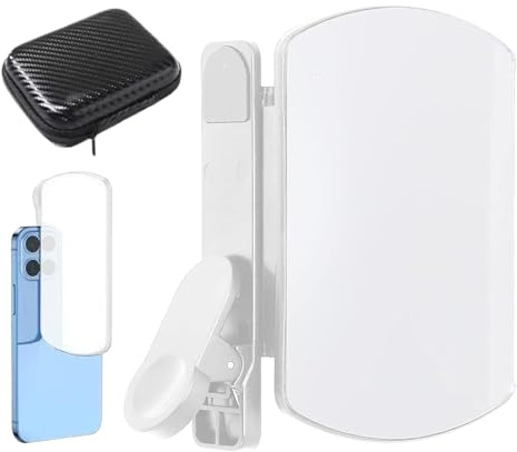 Riflessione dello specchio del telefono – Supporto per servizi fotografici per cellulare, specchio riflettente portatile per vlogging, selfie, registrazione video, viaggi, attività all'aperto e