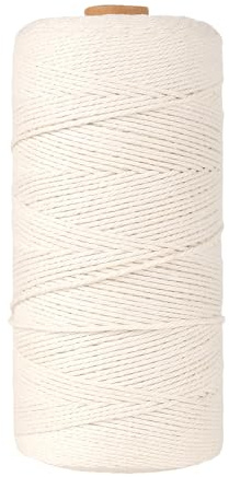 MANCHAP Spago di cotone, 1 mm, lunghezza 400 m, per cucina, traliccio, cottura