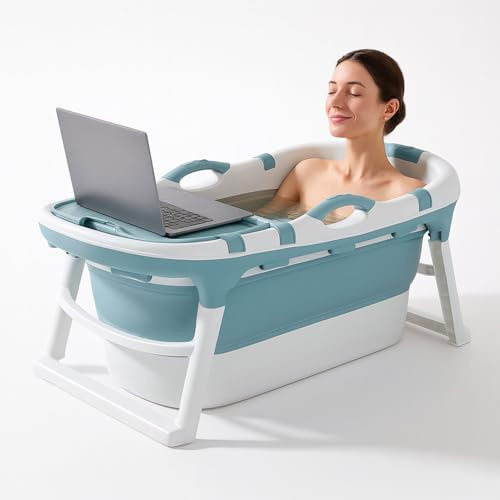 FlinQ Baignoire Pliable Adulte - 121 cm - Bleu