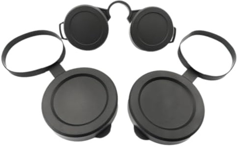 Generchin Bouchons de Protection en Caoutchouc pour Objectifs de Jumelles, Couvercle de Lentille D'Oculaire de Jumelles, Couvercle de Télescope, Protection de Lentille A