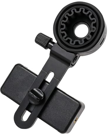 POPETPOP Monocular Photography Adapter Solid Clip, Phone Mount for Binocular and Telescope Use, Smartphone Holder for Nature and Star Gazing