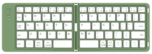 Mini clavier BT pliable à verrouillage magnétique sans fil pleine taille clavier de type C chargement sans fil claviers sans fil pour smartphone/tablette