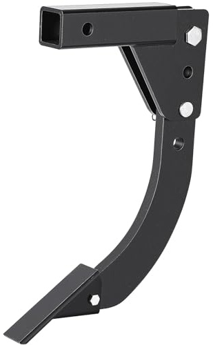 Garvee Arado Subsolador Escarificador de Acero al Carbono con Cuchilla de Repuesto, Zanjadora de Profundidad Ajustable para Receptor de Enganche de 5 cm, Ideal para Tractores Agrícolas, Negro