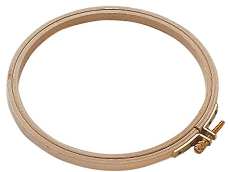 Rico Design Stickring 15,5 cm - Stickrahmen Ring aus Buchenholz 3-Fach verleimt - ideal für Kreuzstich & Stickereien - DIY Kunsthandwerk