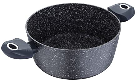 Bergner Orion - Casseruola in Alluminio forgiato, 28 cm, Colore: Grigio -