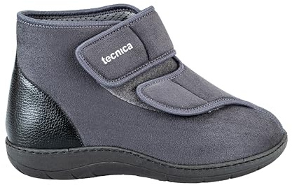EXTRO STYLE - Scarpe Ortopediche Protettive Tecnica 1, per Riabilitazione e Recupero delle Funzioni del Piede, Tomaia in Microfibra e Suola Antiscivolo, Plantare Estraibile, Grigio, Taglia 44