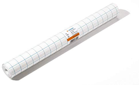 Herma 7010 Buchschutzfolie selbstklebend (10 m x 40 cm, transparent farblos glänzend) 1 Rolle, Gitterlinien, reißfest, umweltfreundlicher Kunststoff, für dauerhaftes Einbinden (2)