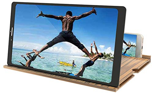 Lente d'Ingrandimento da 12per Telefono Cellulare Amplificatore o Schermo 3D HD Verticale e Orizzontale Supporto per Telefono con ingranditore o Schermo