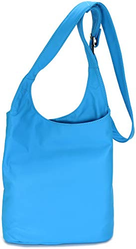 Belli Cross Bag Classic italienische Umhängetasche Damen Ledertasche Handtasche Cross Over Bag - 24x28x8 cm (B x H x T)