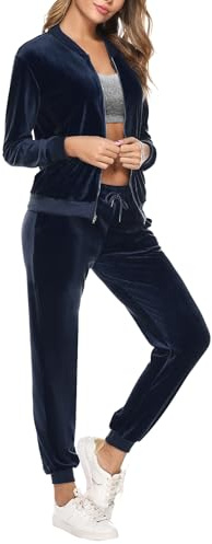 Totatuit Women Long Sleeve Velour Tracksuit Lounge Wear Full Sets Winter 2 | Casual Wear, Autumn Winter Wear