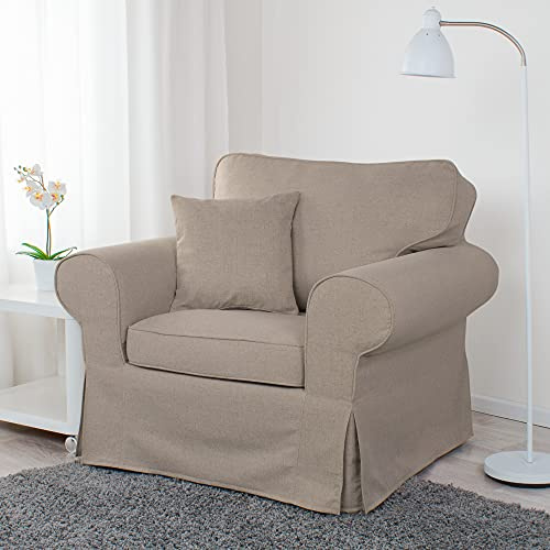 Bezug für Sessel Ektorp (Dark beige A02)