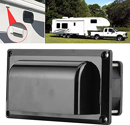 Wakects Extracteur d'Air, 12V 25W Ventilateur d'Extraction Latérale, Ventilation Caravane Camping-car Remorque RV pour Campeur Bateau Marine Yacht Noir 123x163mm