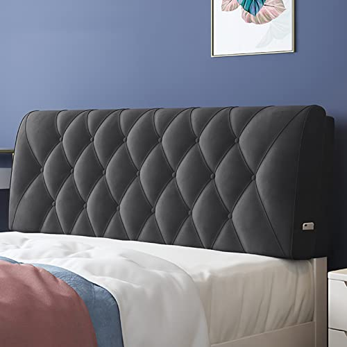 Generic Leder Nackenrolle Großes Kopfteilkissen Wandkissen Leserückenlehne Keilkopfteilkissen Für Tagesbett Etagenbett Mit Abnehmbarem Bezug,B,with headboard 78.7/200cm