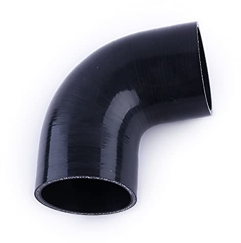 LUXERAD, Manguera acopladora de silicona de codo de 90 grados de diámetro interior de 76 mm, longitud de 102 mm, una pierna, mangueras hidráulicas industriales reforzadas de 4 capas