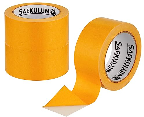 Saekulum 3 Stk. Doppelseitiges Klebeband, Teppich-Verlegeband 50 mm x 10 m pro Rolle, Teppichklebeband doppelseitig, Doppelklebeband Hohe Klebekraft, Teppichband vielseitig einsetzbar