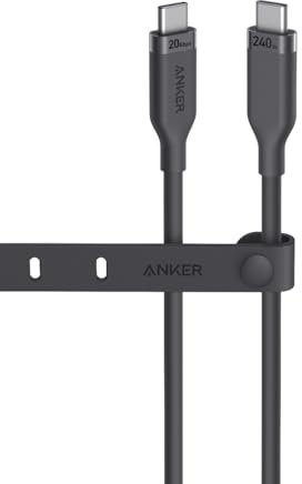 Anker USB4 Gen 2 Cable, 20 Gbps Data Transfer, 4K HD Display, 3 ft Bio-Based 240W Charging USB C to USB C Cable, For iPhone 17/16 Pro/15 Pro Max/15 Plus, USB-C Laptops, Hubs, Docks, and More