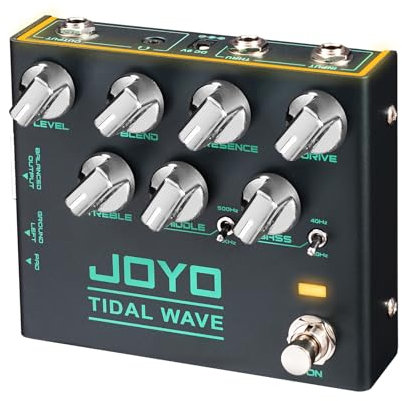JOYO Bassgitarre Pedale Preamp Overdrive Pedal mit EQ und Rauschunterdrückung DI Ausgang für Pop Funk Metal Bassist E-Gitarre (TIDAL WAVE R-30)