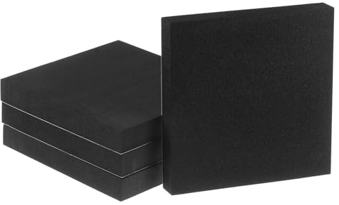 QUARKZMAN 4 Stück Gummi Schwingungsdämpfer Pads Gummiblock 20mm Dick x 150mm Lang Antivibrationsmatte Quadratische Selbstklebend Waschmaschinen Unterlage Gummidämpfer für Waschmaschine