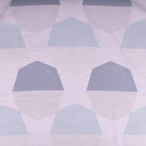 SCHÖNER LEBEN. Gardinenstoff Organza Topas abstrakt grau Rauchblau 152cm Breite