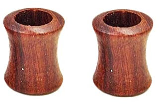 Epinki Piercing Schmuck, 2 Stück Flesh Tunnel 16mm, Holz Tunnel Plug Braut Hoop Rund Braun Ohrringe Mädchen Ohrpiercing