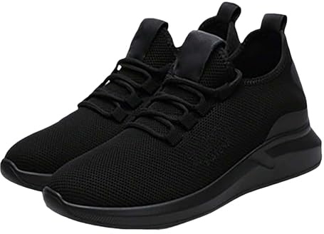 SRTUMEY Zapatillas Antideslizantes Cocina Zapatos para Correr con Cordones de Fondo y Ligeros Informales de Malla con cojín de de Malla Transpirable para Mujer Zapatillas Altas De Mujer