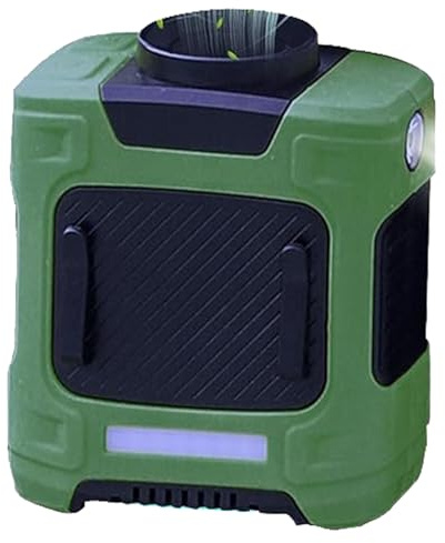 Ventilateur Taille, Ventilateur Portable Banque D'alimentation 10000 MAh, Ventilateur Ceinture, Ventilateur Travail Portable À Clip Taille Rechargeable Par USB(A Green 1-Pack)