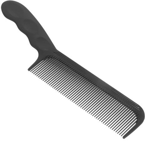 BELLIFFY Peine Plano Profesional Para Cortar y Trenzar Cabello Grueso Negro 1 Unidad Tamaño Pequeño Uso Masculino Cuidado Personal