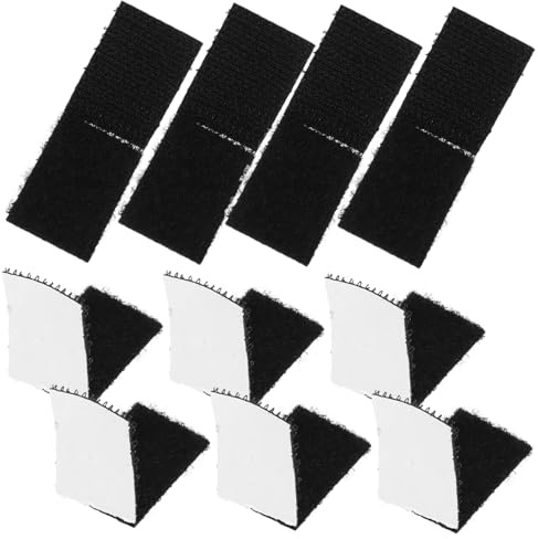 GETAJGHSD 100pcs Double-Sided Hook and Loop Tape Rug Pads Self-Adhesive Sealing Pads for Rug Fixing
