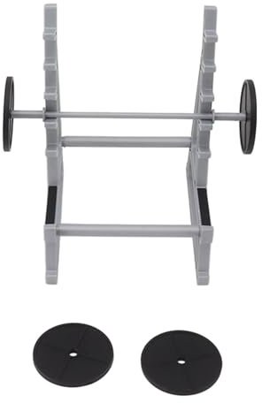 Skivstångshållare Pennhållare, Rolig Kontorspennhållare, med Vikter Skivstänger Squat Rack Pennhållare, Pennhållare, Mini Skivstångsprydnader för Kontorsgymnastikdekorationer