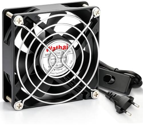 Wahtai EC AC 80mm lüfter 230v 220v 240v PC Carcasa del ordenador Ventilador de gabinete