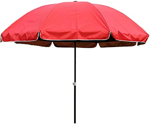 WDWDW Ombrellone da Giardino, Parasole a Carica Automatica, Facile da Montare, Protezione UV, Impermeabile, per ombrellone da Spiaggia e da Mercato, Rosso