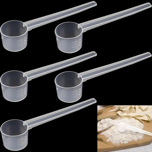 6 cucharas de detergente en polvo, cuchara de proteínas, cucharas para polvo, cuchara de 5 gramos, cuchara de proteína en polvo, cucharas medidoras de plástico, para proteínas, creatina, líquidos
