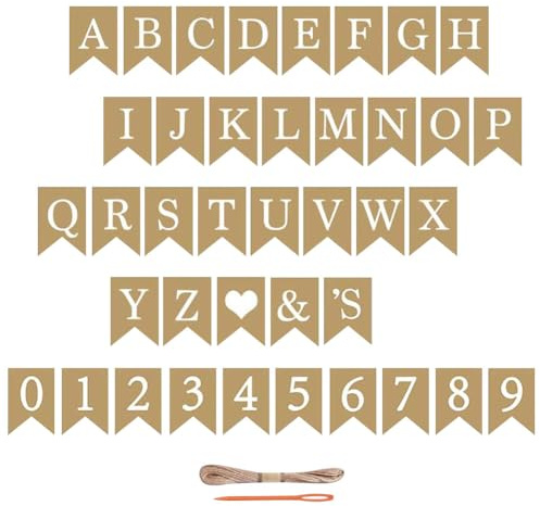 39 Stück Wiederverwendbare personalisierte Wimpelbanner benutzerdefinierte Geburtstagsbanner mit Buchstaben DIY Brief Banner Kit Personalisierte Hochzeit Party Girlande Machen Sie Ihre eigene Girlande