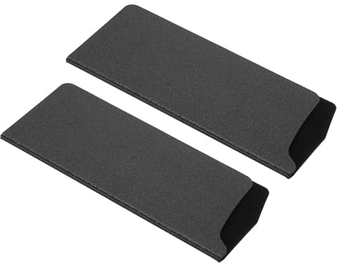 PATIKIL 2 Stück ABS Messerscheiden 19.5x7.8 cm Universal Messerschutz Mit Flockung Für Küchenmesser Schwarz