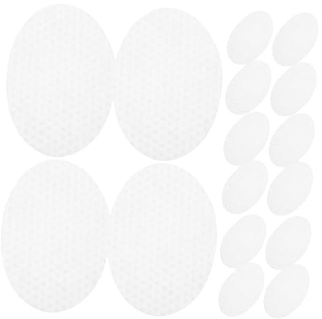 1200 Discos Exfoliantes Faciales Ovalados de Tela No Tejida | Blanco, Desechables para Rutina Diaria y Viaje, Control de Grasa, Formato DIY