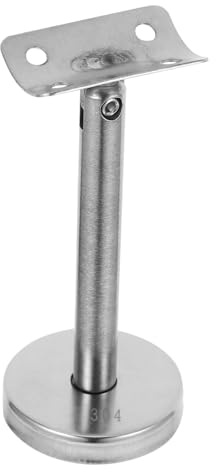 SOIMISS Soporte para Pasamanos de Acero Inoxidable Resistente Montaje Pared Diseño Recto para Escaleras y Barandillas Uso Hogar Oficina y Espacios Comerciales